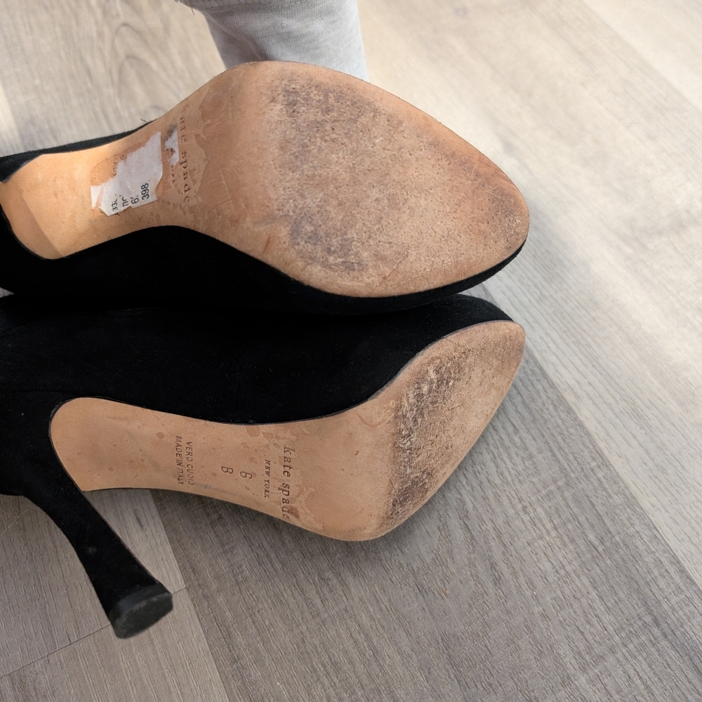 Kate Spade/Black Heels Sz 6 - Picture 4 of 7